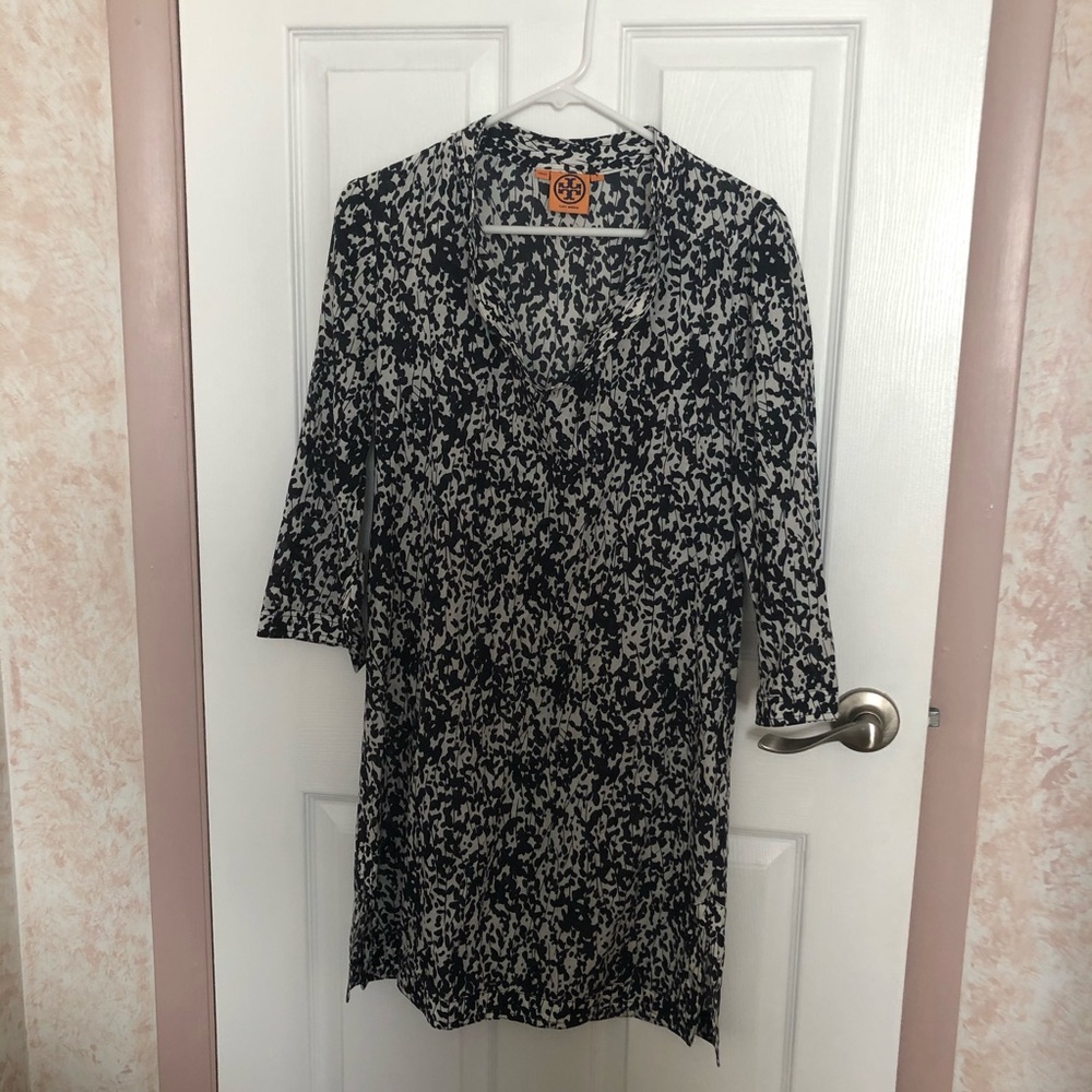 Tory Burch black & white swimsuit coverup